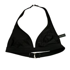 LA BLANCA kids size 8 bikini top black